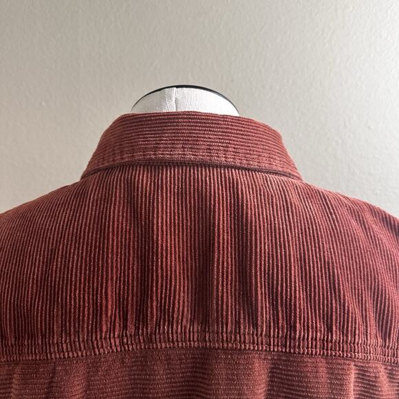 Pacific Northwest Union SEA WA Shacket shirt Men XXL Corduroy Burnt Orange - Picture 5 of 16